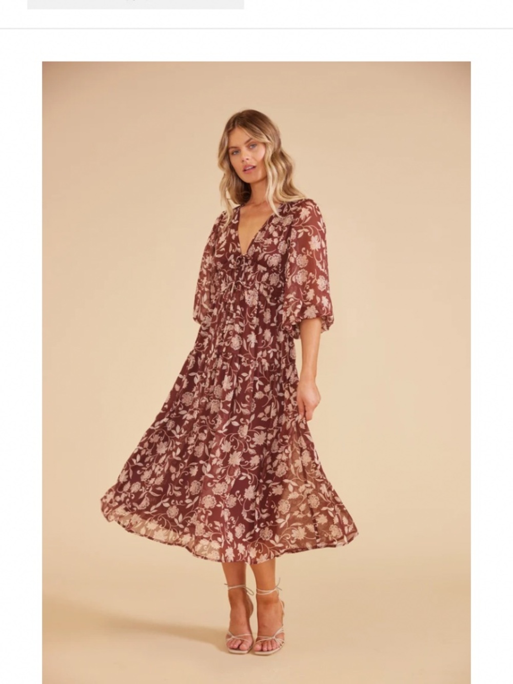 Mink pink size small Bohemian type dress